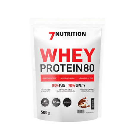7Nutrition Whey Protein 80, 500g - Hazelnut