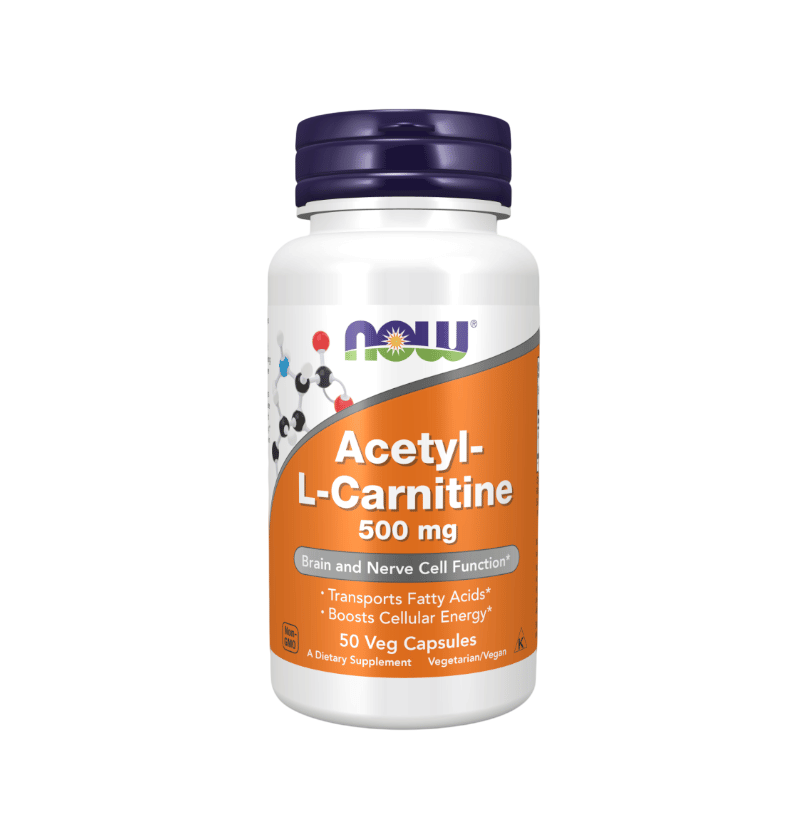 NOW Acetyl-L-Karnitin 500mg 50 Kapslar