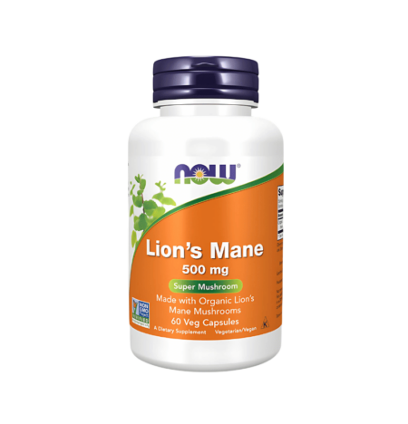 NOW Lion’s Mane 500mg 90 Kapslar