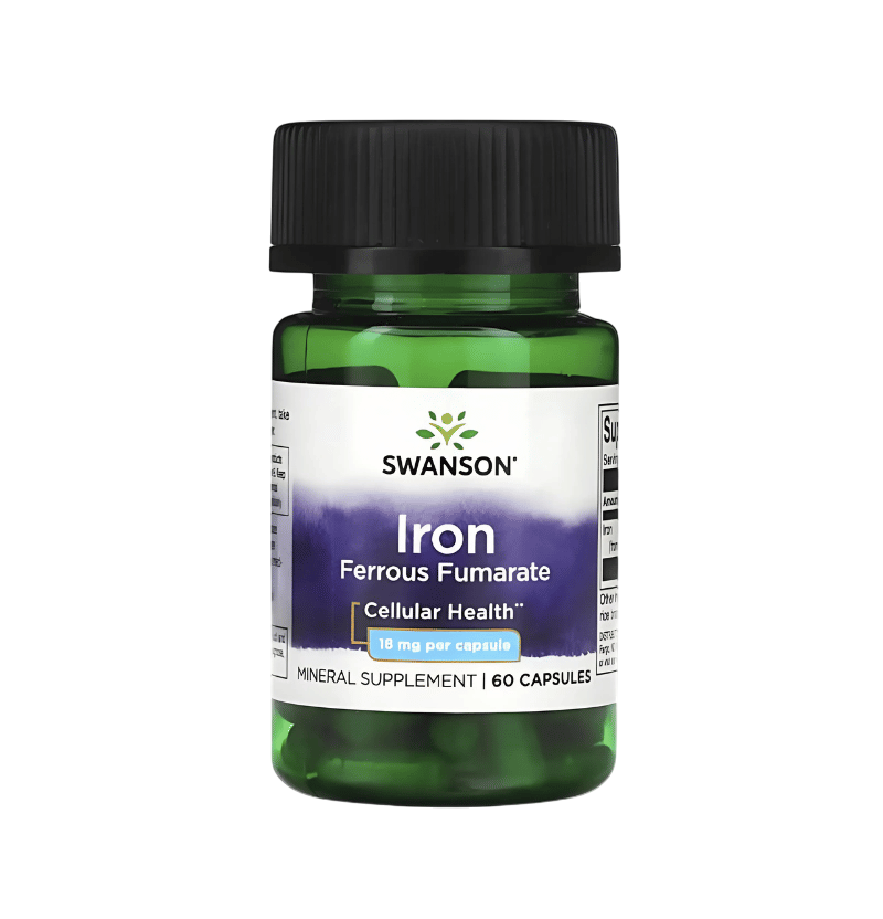 Swanson Iron Ferrous Fumarate 18mg 60 Kapslar