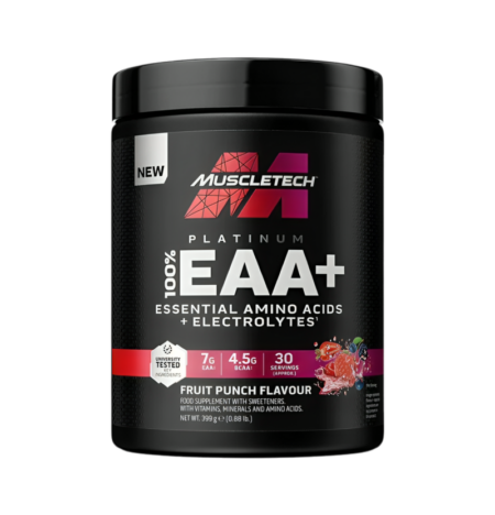 MuscleTech Platinum 100% EAA+, Fruit Punch 399g