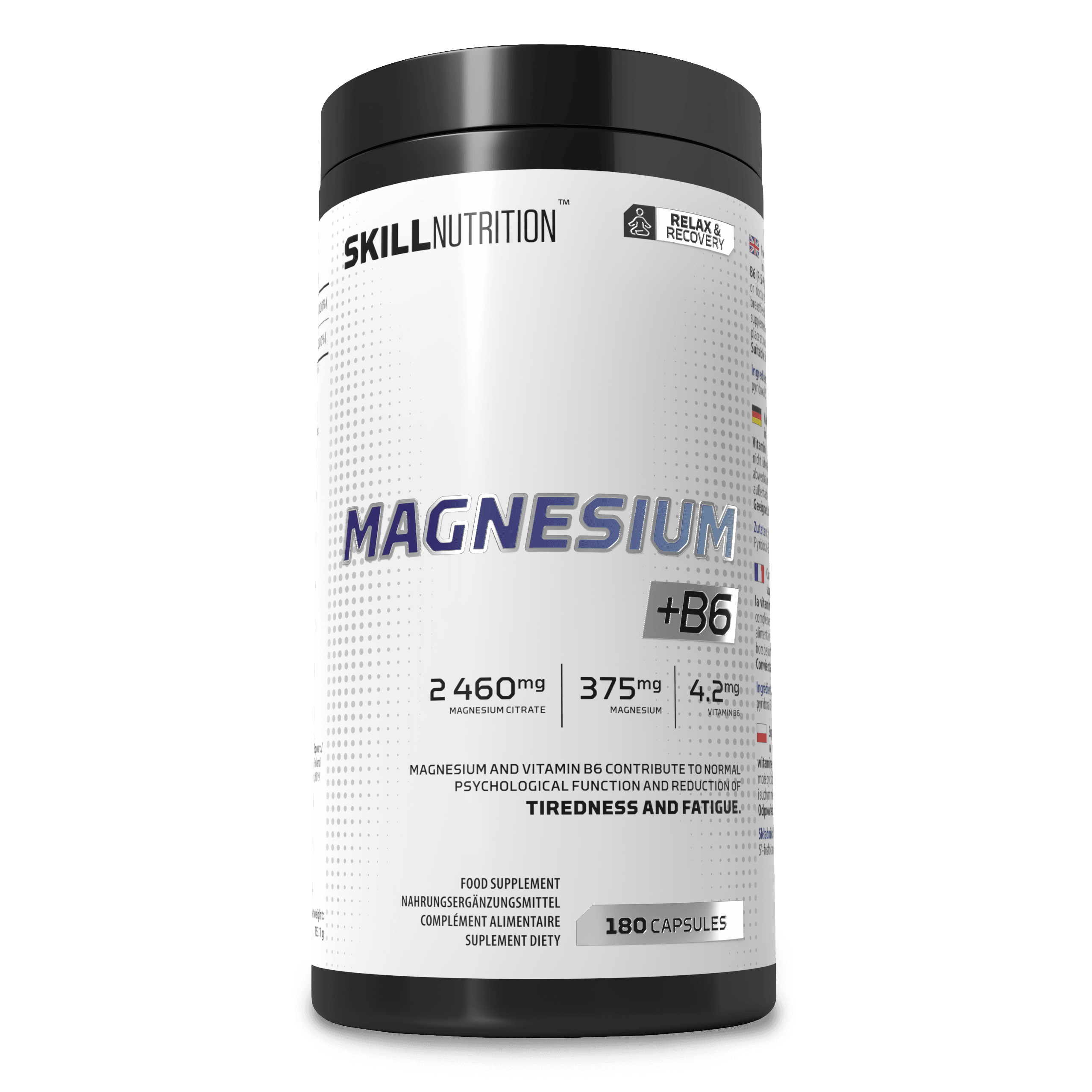 Skill Nutrition Magnesium + B6 90 Kapslar