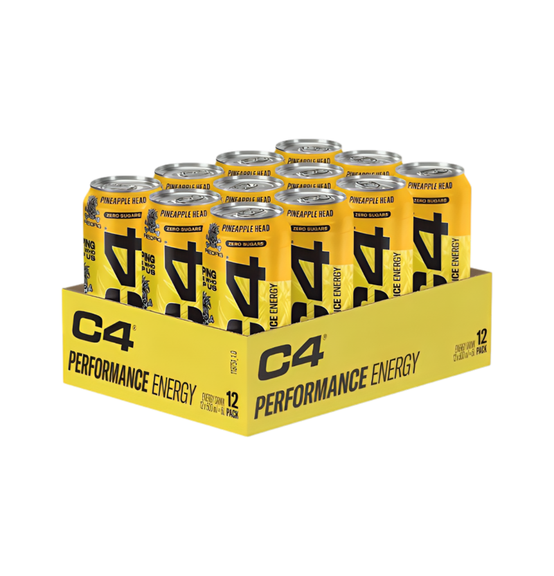 Cellucor C4 Performance Energy Pineapple Head 12 x 500ml Burkar