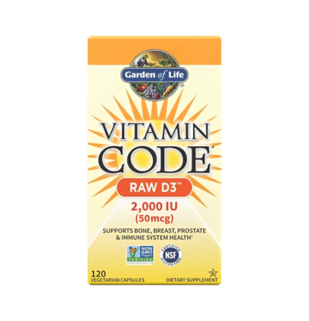 Garden of Life Vitamin Code Raw D3 2000IE 120 Kapslar