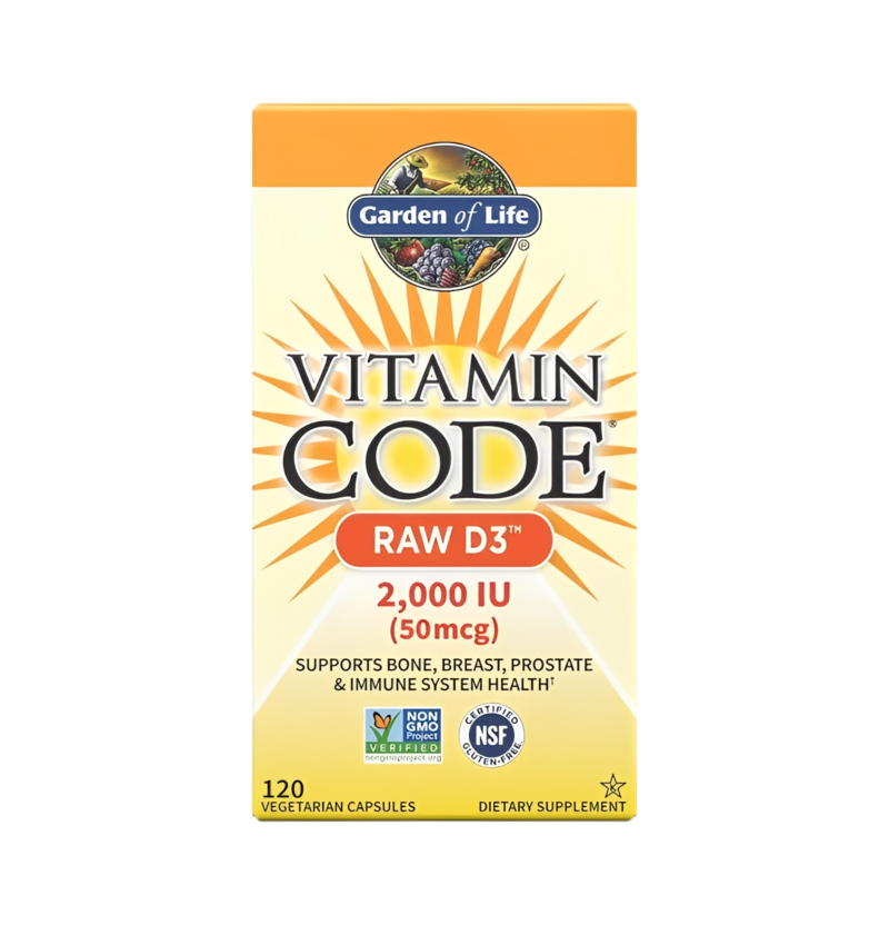 Garden of Life Vitamin Code Raw D3 2000IE 120 Kapslar