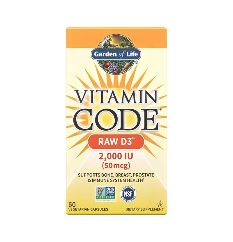 Garden of Life Vitamin Code Raw D3 2000IU 60 Kapslar