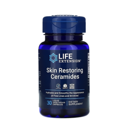 Life Extension Skin Restoring Ceramides 30 Flytande Vegetariska Kapslar
