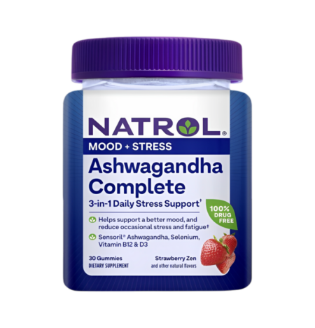 Natrol Ashwagandha Complete Strawberry Zen 30 Gummitabletter