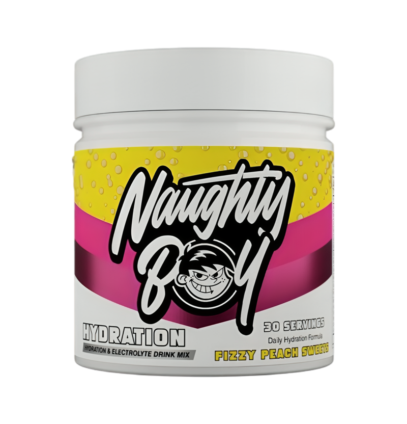 Naughty Boy Hydration, Fizzy Peach Sweets 255g