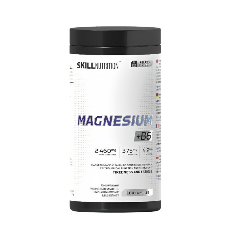 Skill Nutrition Magnesium + B6 180 Kapslar