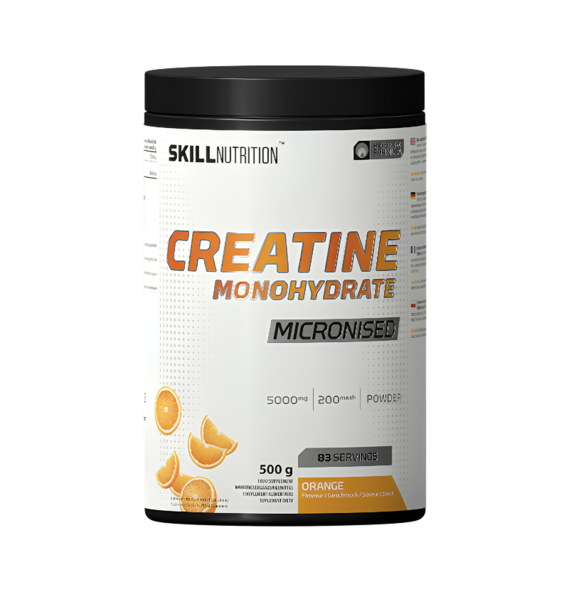 Skill Nutrition Micronised Creatine Monohydrate Flavoured Orange 500g
