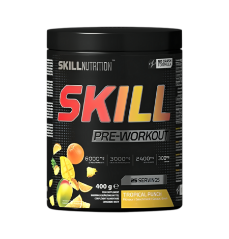 Skill Nutrition Skill Pre-Workout, Tropical Punch 400g