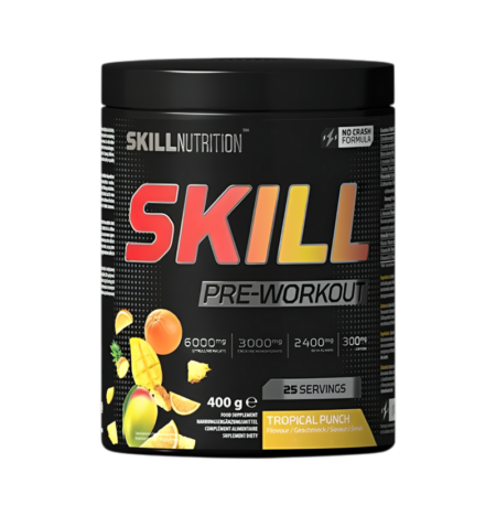 Skill Nutrition Skill Pre-Workout, Tropical Punch 400g
