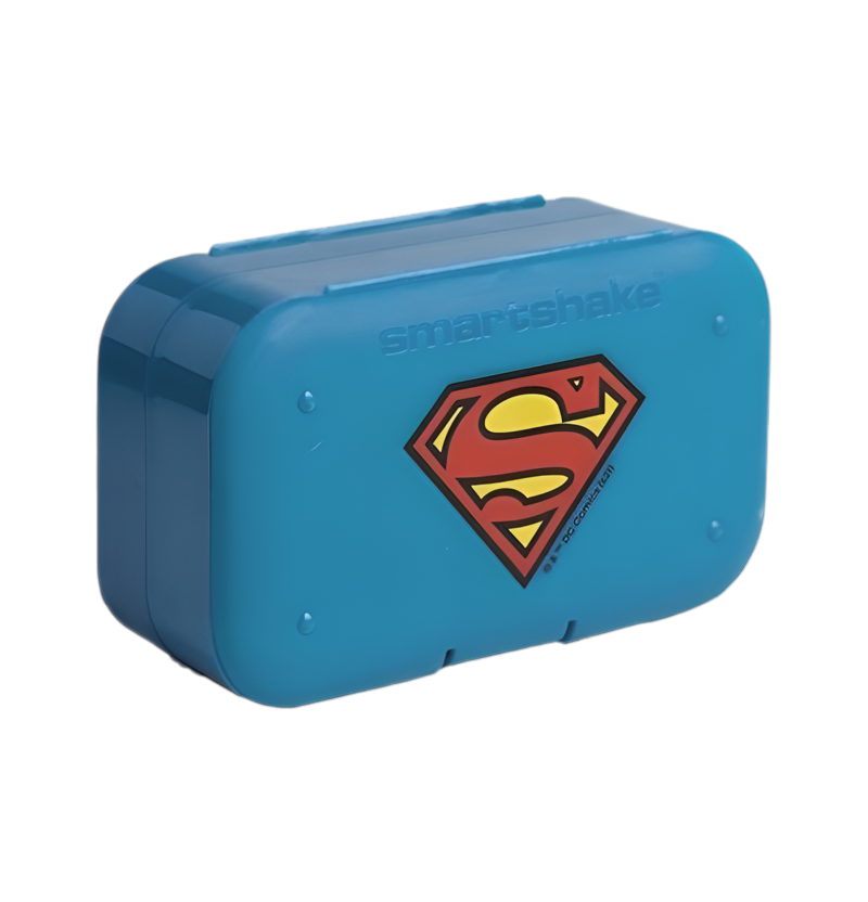 SmartShake Pill Box Organizer 2-pack - DC Superman