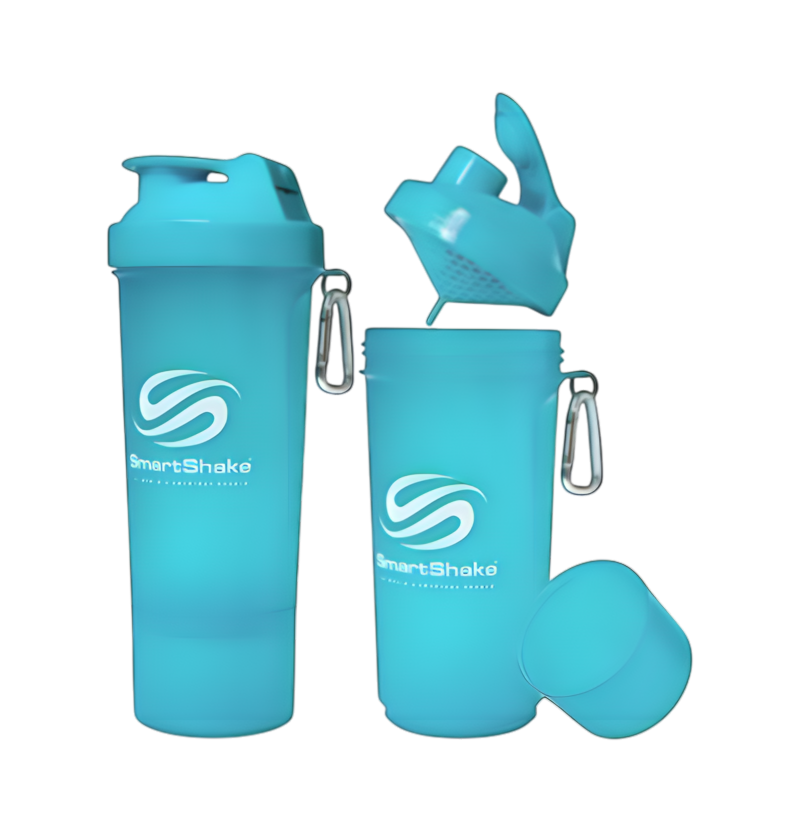 SmartShake Slim Series Neon Blue 500ml