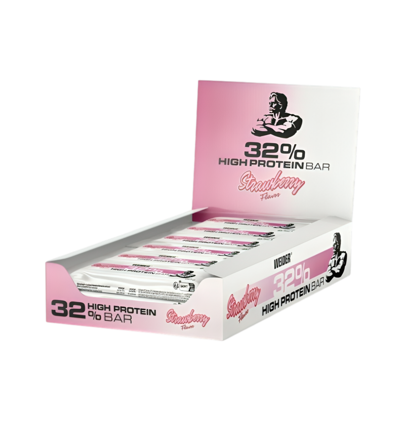 Weider 32% High Protein Bar Strawberry 12 x 60g