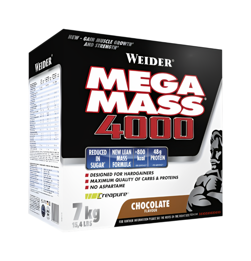 Weider Mega Mass 4000 Strawberry 7000g Pulver