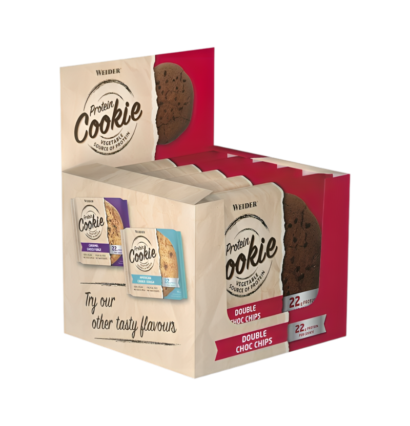 Weider Protein Cookie Double Choc Chips 12 x 90g