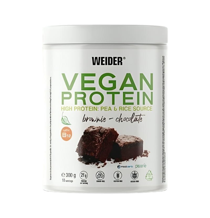 Weider Vegan Protein, Brownie Chocolate 300g