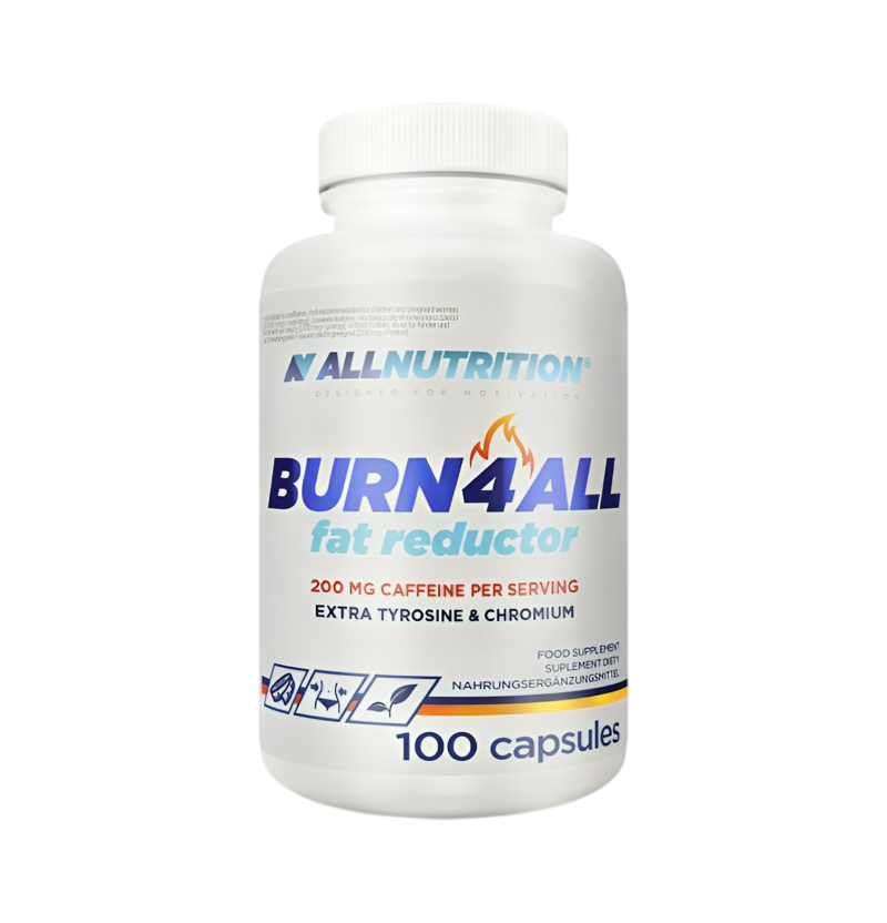 Allnutrition Burn4ALL 200mg Caffeine 100 Kapslar