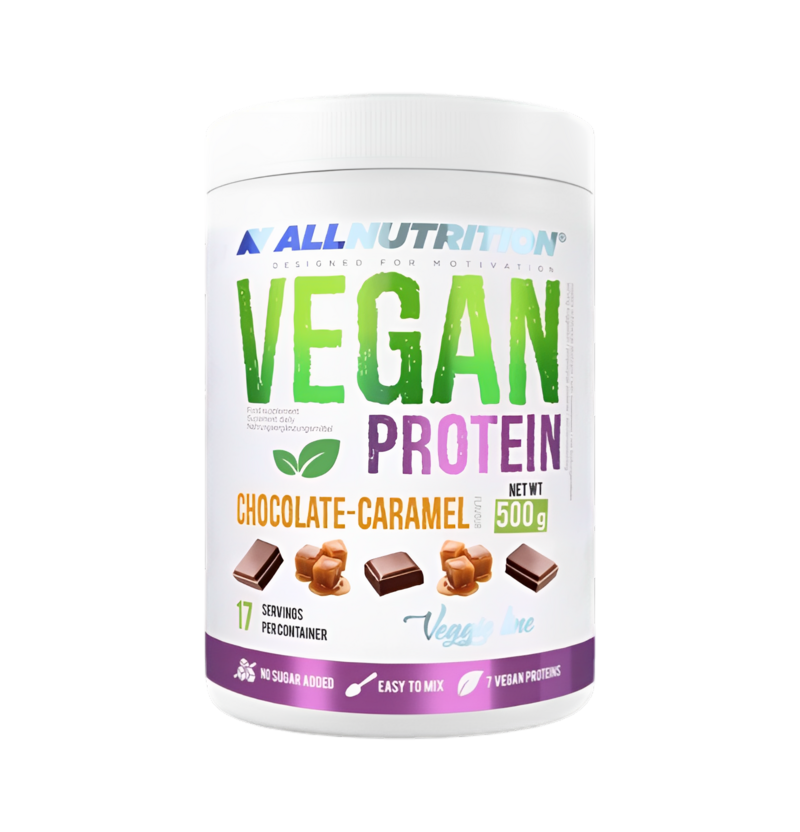Allnutrition Vegan Protein Chocolate Caramel 500g