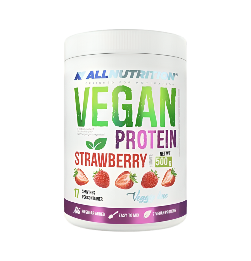 Allnutrition Vegan Protein Strawberry 500g