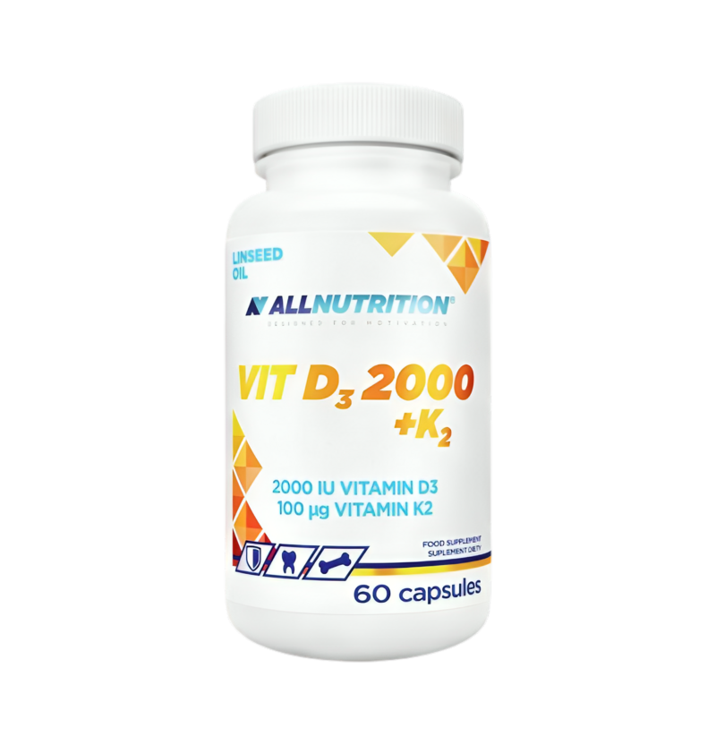 Allnutrition Vit D3 2000 + K2 60 Kapslar