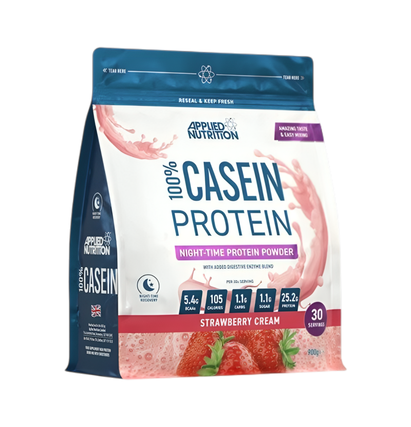 Applied Nutrition 100% Casein Protein Strawberry Cream 900g