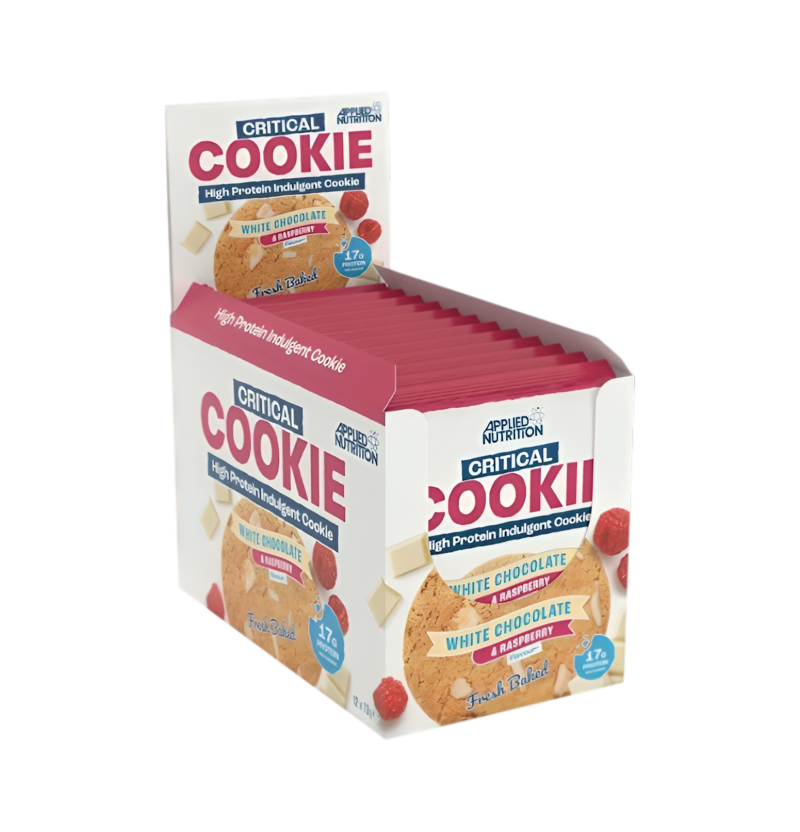 Applied Nutrition Critical Cookie, White Chocolate & Raspberry 12 x 73g