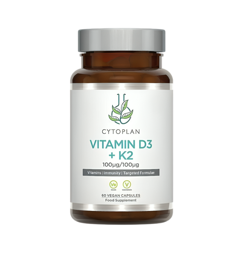 Cytoplan Vitamin D3 + K2 60 Kapslar