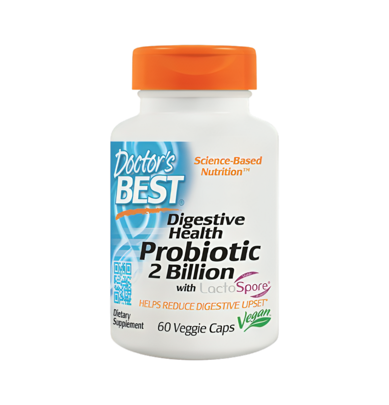 Doctor's Best Digestive Health Probiotic 2 Billion with LactoSpore 60 Kapslar