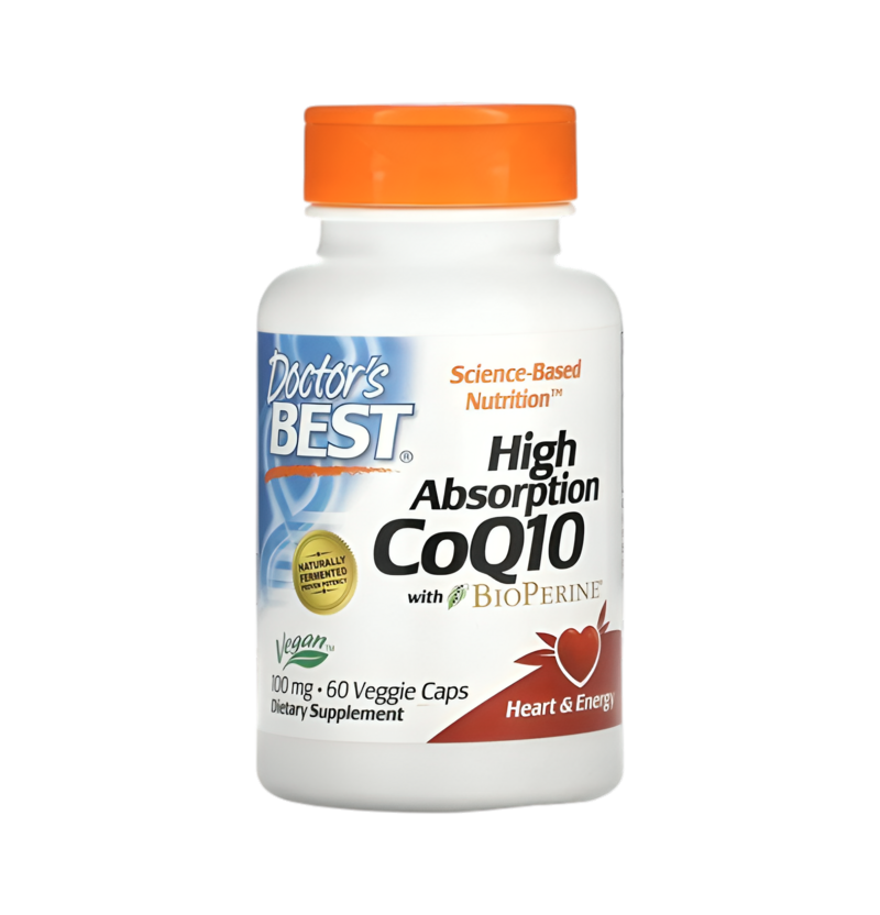 Doctor's Best High Absorption CoQ10 with BioPerine 100mg 60 Vegetariska Kapslar