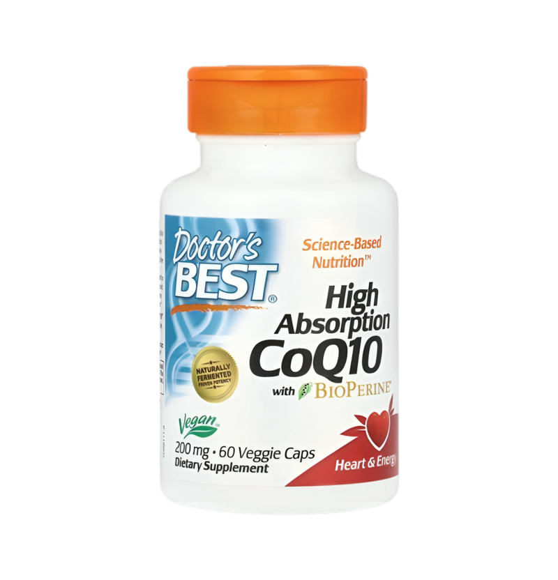 Doctor's Best High Absorption CoQ10 with BioPerine 200mg 60 Kapslar