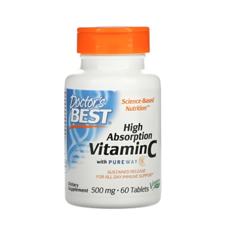Doctor's Best High Absorption Vitamin C with PureWay-C 500mg 60 Tabletter