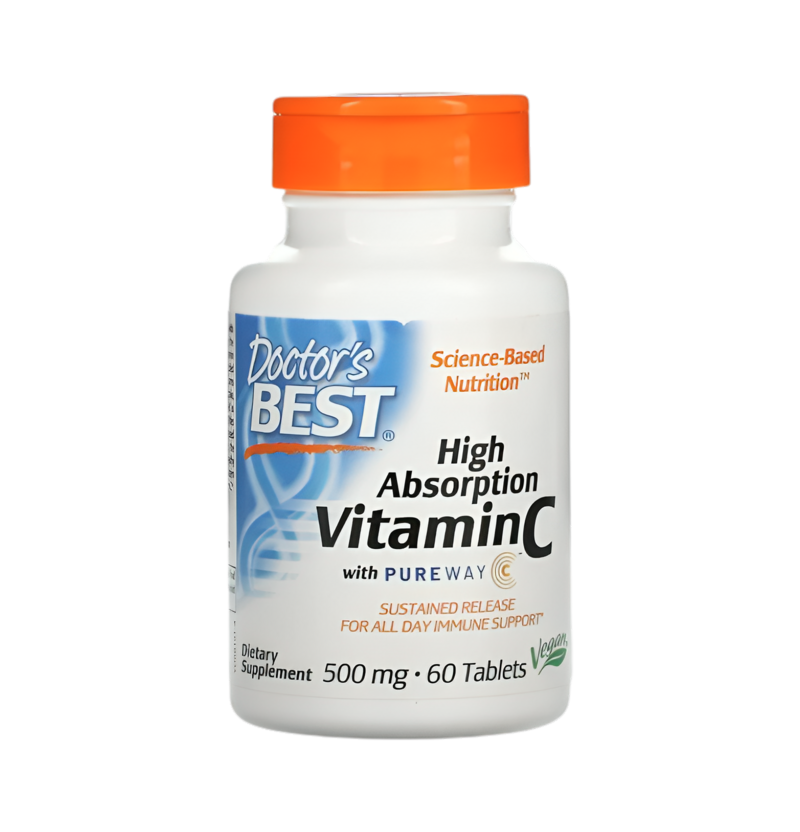 Doctor's Best High Absorption Vitamin C with PureWay-C 500mg 60 Tabletter