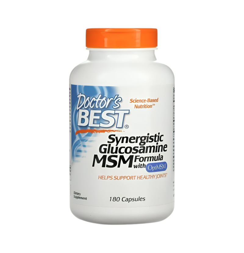 Doctor's Best Synergistic Glucosamine MSM Formula with OptiMSM 180 Kapslar