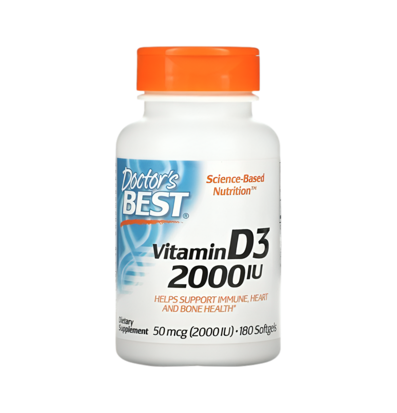 Doctor's Best Vitamin D3 2000IU 180 Mjukgelkapslar