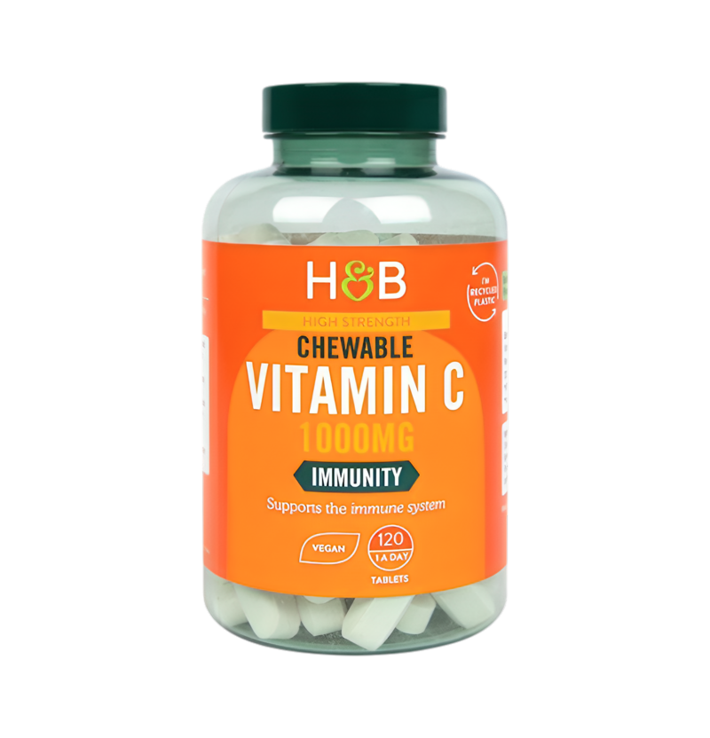 Holland & Barrett High Strength Chewable Vitamin C 1000mg 120 Tabletter