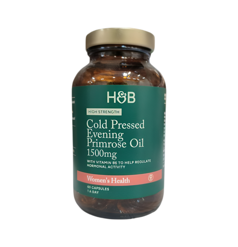 Holland & Barrett High Strength Cold Pressed Evening Primrose Oil 1500mg 60 Kapslar