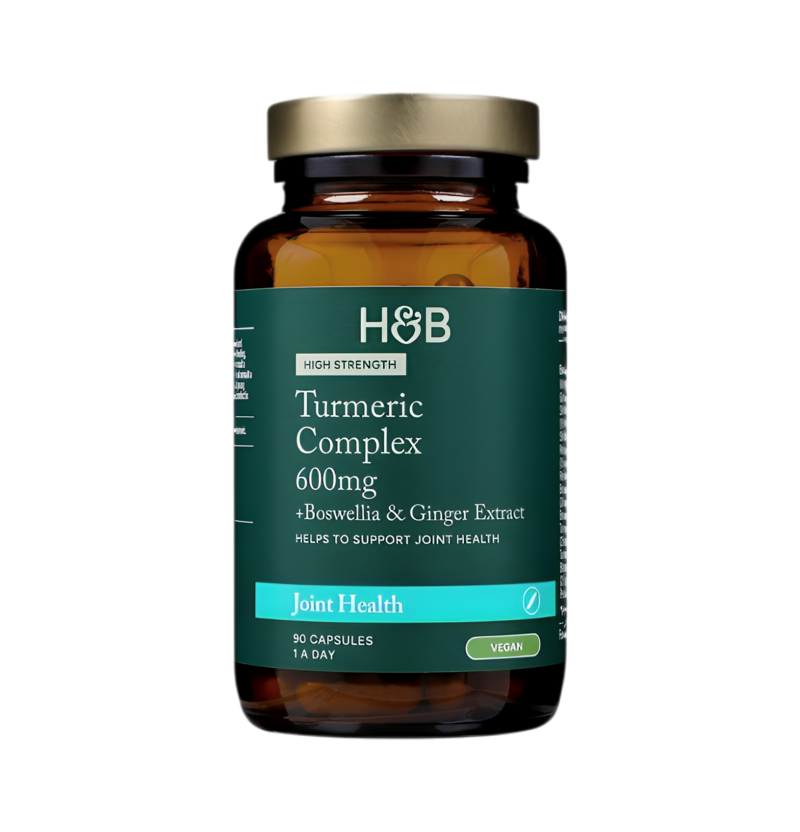 Holland & Barrett High Strength Turmeric Complex plus Boswellia & Ginger Extract 600mg 90 Kapslar