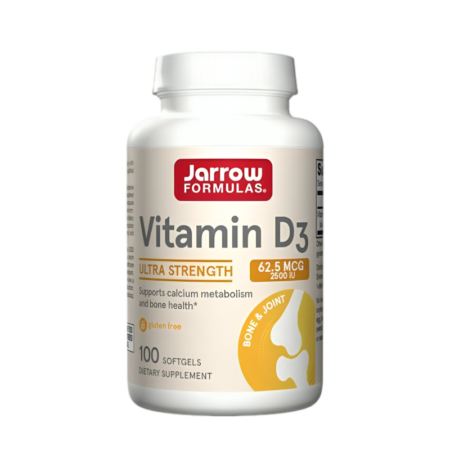 Jarrow Formulas Vitamin D3 2500IU 100 Mjukgelkapslar