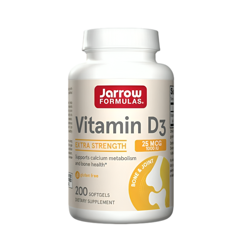 Jarrow Formulas Vitamin D3 2500 IU 200 Mjukgelkapslar