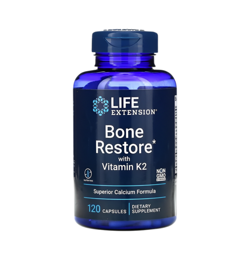 Life Extension Bone Restore with Vitamin K2 120 Kapslar