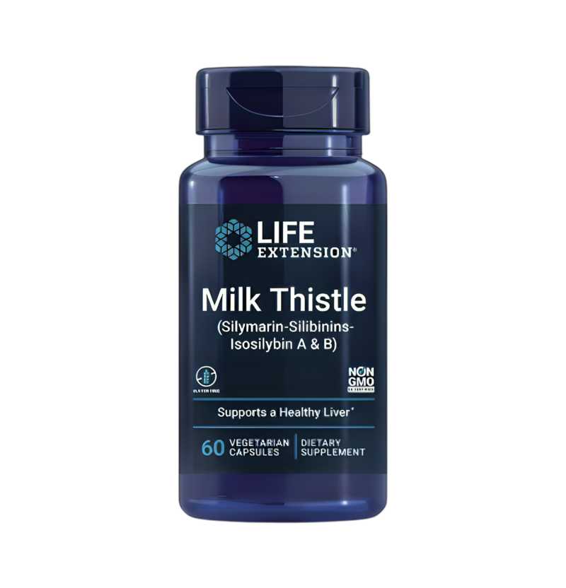 Life Extension Milk Thistle, Silymarin-Silibinins-Isosilybin A & B 60 Kapslar
