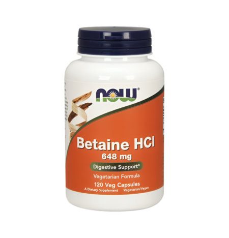 NOW Foods Betaine HCl 648mg 120 Kapslar