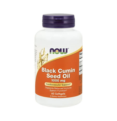 NOW Foods Black Cumin Seed Oil 60 Mjuka Kapslar