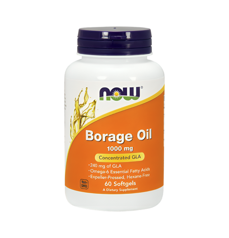 NOW Foods Borage Oil 1000mg 60 Mjukgelkapslar