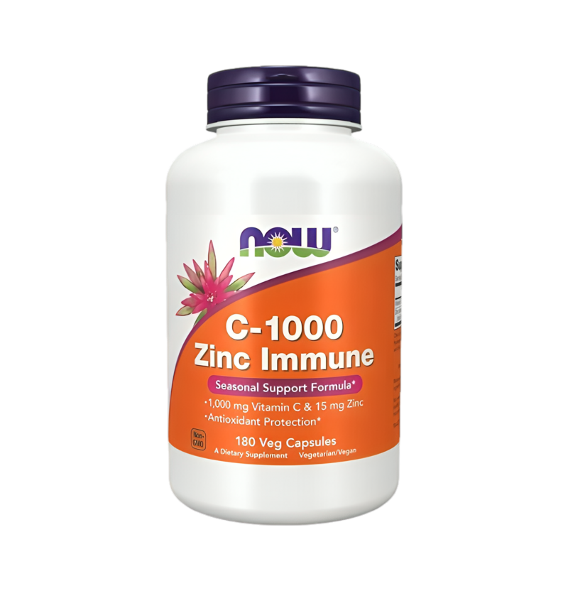 NOW Foods C-1000 Zinc Immune 180 Kapslar