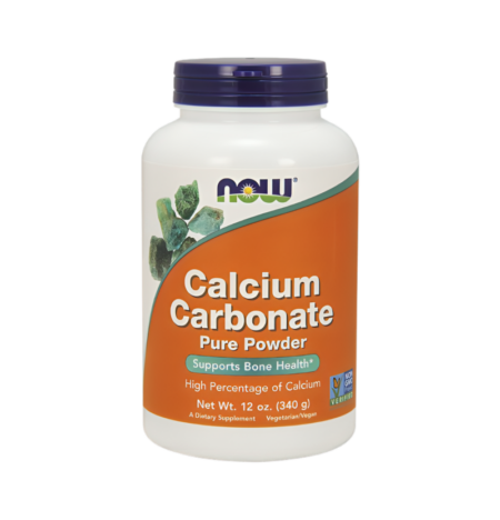 NOW Foods Calcium Carbonate Rent Pulver 340g