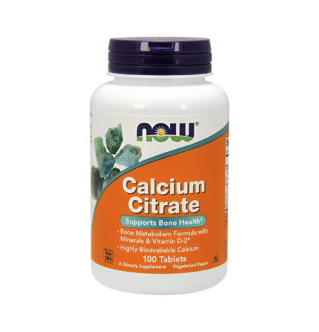 NOW Foods Calcium Citrate med Mineraler & Vitamin D-2 100 Tabletter